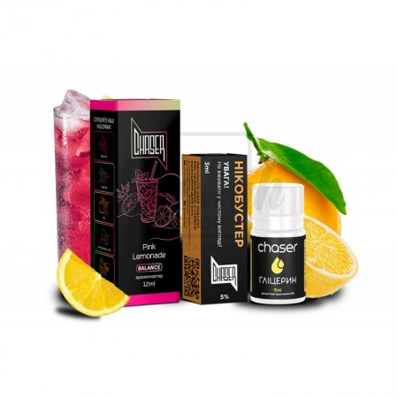 Набір Chaser Black Pink Lemonade (Малина, Грейпфрут) 30ml/50mg Salt Nic Набір Chaser Black Pink Lemonade (Малина, Грейпфрут) 30ml/50mg Salt Nic