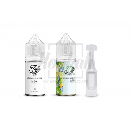 Набір Fluffy Puff Kiwi Lemonade Ice (Ківі Лимонад Айс) 30ml/50mg Salt Nic Набір Fluffy Puff Kiwi Lemonade Ice (Ківі Лимонад Айс) 30ml/50mg Salt Nic