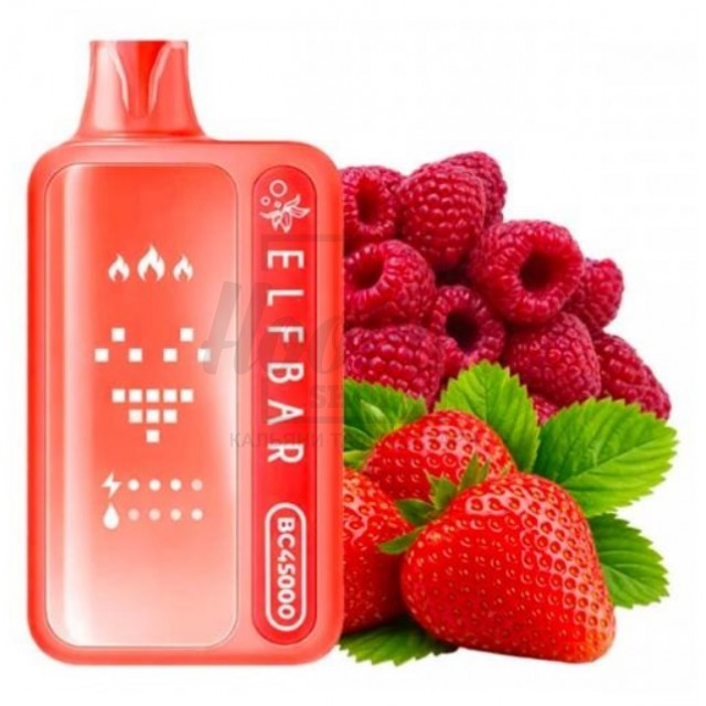 Электронная сигарета Elf Bar BC45000 Red Raspberry Strawberry (Красная Малина Клубника)