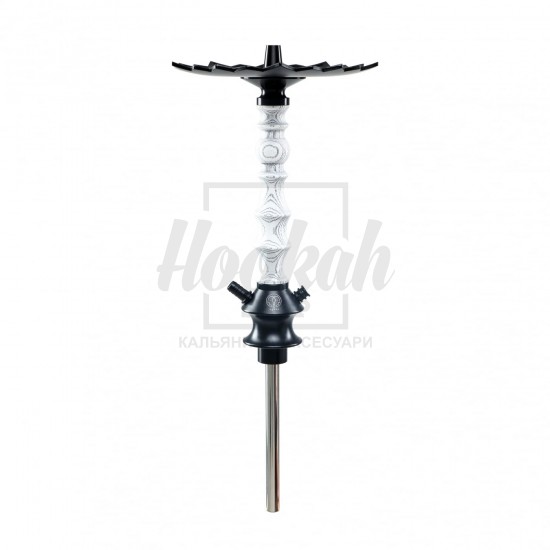 Шахта для кальяна Karma 1.2 White белая + блюдце