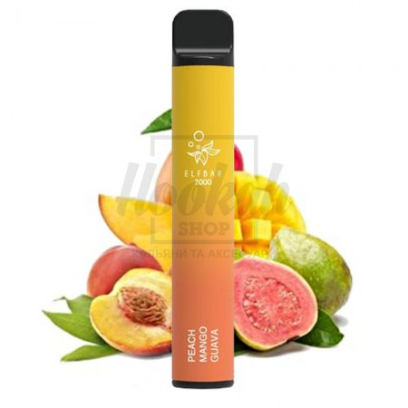 Електронна сигарета Elf Bar 2000 Peach Mango Guava (Персик Манго Гуава) Електронна сигарета Elf Bar 2000 Peach Mango Guava (Персик Манго Гуава)