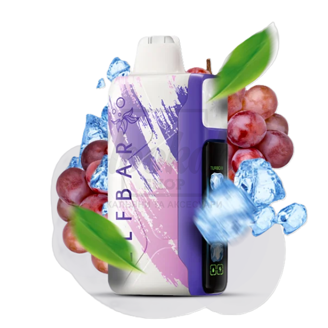 Електронна сигарета Elf Bar Ice King 30000 Grape Ice (Виноград Льод)