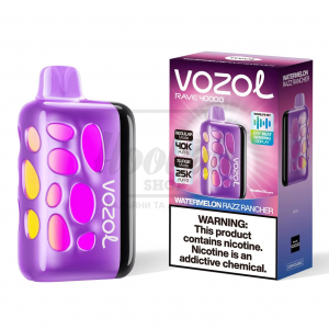 Электронная сигарета Vozol Rave 40000 Watermelon Razz Rancher (Арбуз Малина Ягоды)