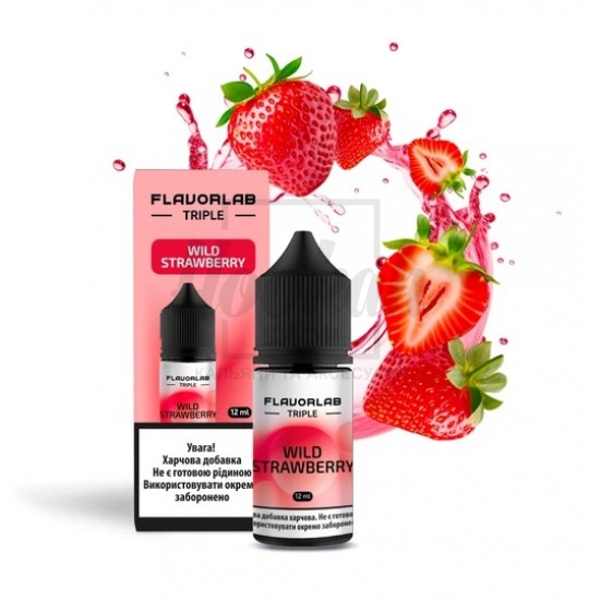 Рідина Набір Flavorlab Triple Wild Strawberry (Дика Полуниця) 30мл 6,5% Рідина Набір Flavorlab Triple Wild Strawberry (Дика Полуниця) 30мл 6,5%