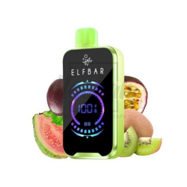 Електронна сигарета Elf Bar RAYA D2 20000 Kiwi Passion Fruit Guava (Ківі Маракуя Гуава) Електронна сигарета Elf Bar RAYA D2 20000 Kiwi Passion Fruit Guava (Ківі Маракуя Гуава)