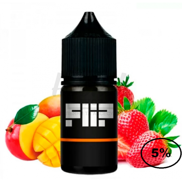 Рідина Flip Strawberry Mango (полуниця манго) 5% 30мл Рідина Flip Strawberry Mango (полуниця манго) 5% 30мл