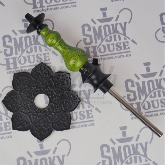 Шахта для кальяну Karma 0.1 GREEN зелена + блюдце Шахта для кальяну Karma 0.1 GREEN зелена + блюдце