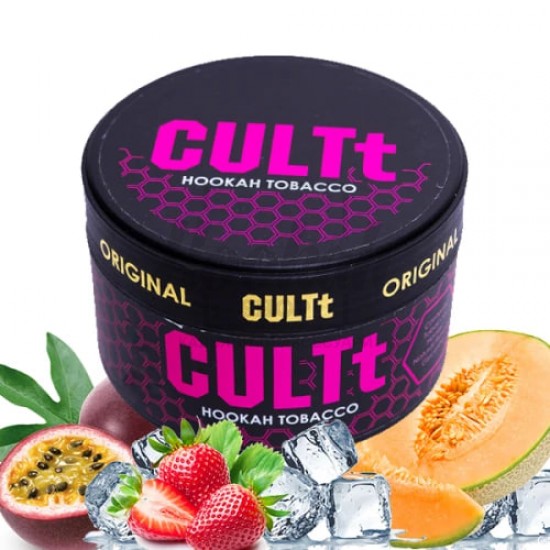 Тютюн CULTt C35 Passion Fruit Cantaloupe Strawberry Ice (Маракуйя Диня Клубніка Лід) 100 г Тютюн CULTt C35 Passion Fruit Cantaloupe Strawberry Ice (Маракуйя Диня Клубніка Лід) 100 г