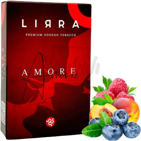Табак Lirra Amore (Малина Черника Персик) 50 гр Табак Lirra Amore (Малина Черника Персик) 50 гр