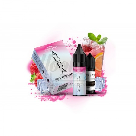 Набір Aura Original Pink Lemonade (Рожевий Лимонад) 15ml/50mg Salt Nic Набір Aura Original Pink Lemonade (Рожевий Лимонад) 15ml/50mg Salt Nic
