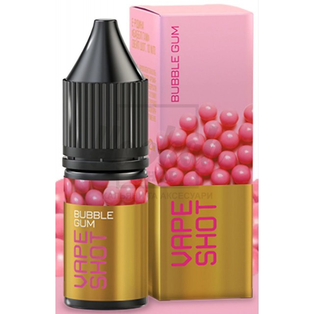 Рідина Vape Shot Bubble Gum (Жуйка зі Смаком Дитинства) 10мл 5% Рідина Vape Shot Bubble Gum (Жуйка зі Смаком Дитинства) 10мл 5%