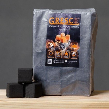 Вугілля горіхове Gresco без коробки (Греско) 1кг Вугілля горіхове Gresco без коробки (Греско) 1кг