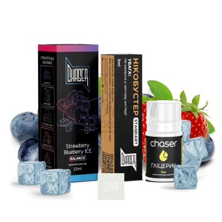 Жидкость Набор Chaser Black Strawbery Blueberry Ice (Клубника Керника Лёд) 30мл 5% Жидкость Набор Chaser Black Strawbery Blueberry Ice (Клубника Керника Лёд) 30мл 5%
