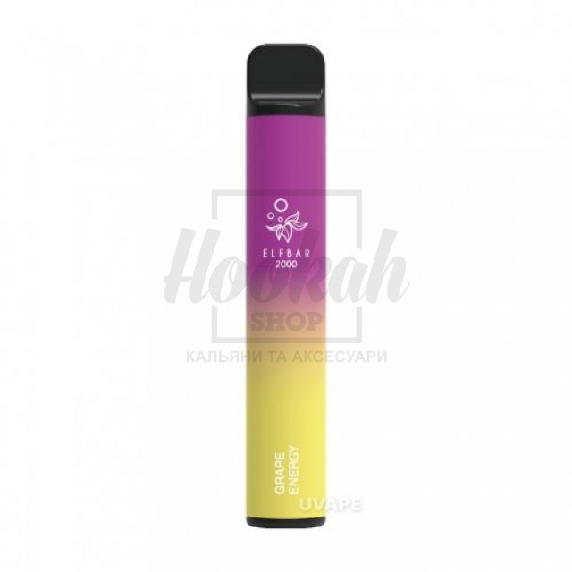 Електронна сигарета Elf Bar 2000 Grape Energy (Енергетик Виноград)
