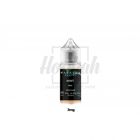  Жидкость Paradox Vaping Mint (Мята) 30ml/30mg Salt Nic