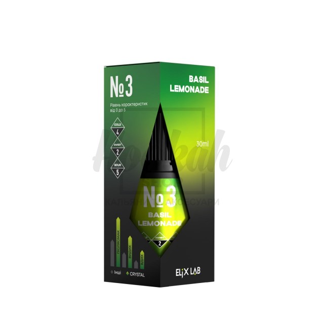 Рідина Elix Crystal Basil Lemonade (Базилік Лимонад) 30мл 5%