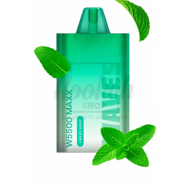 Електронна сигарета Waves W5500 Maxx Sweet Mint (Солодка М'ята) Електронна сигарета Waves W5500 Maxx Sweet Mint (Солодка М'ята)