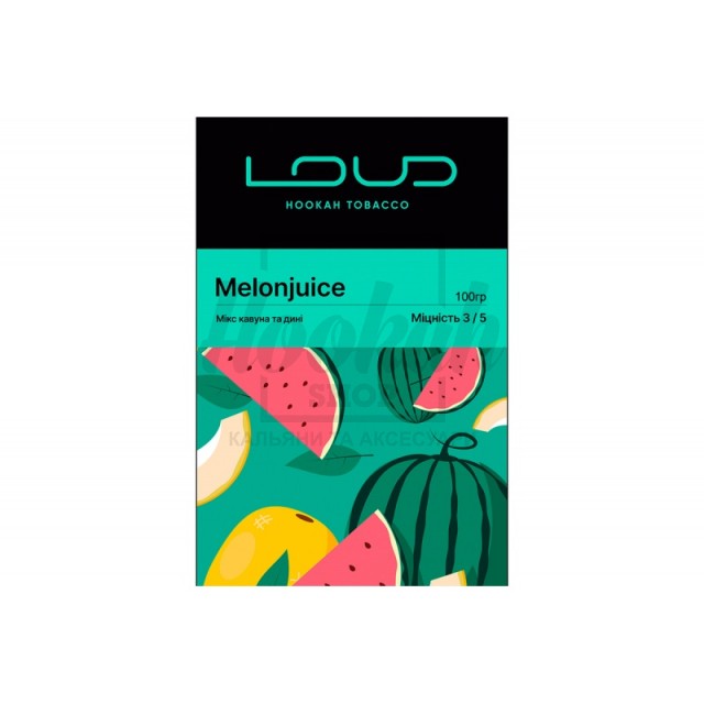 Заправка Loud Melonjuice (Мікс Кавуна та Дині) 100 g. Заправка Loud Melonjuice (Мікс Кавуна та Дині) 100 g.