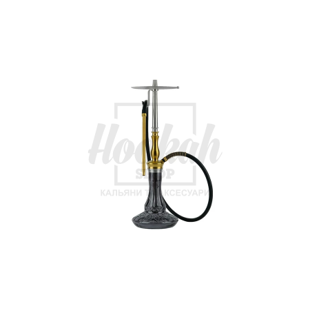 Кальян Oduman Sahra Gold Black Glass