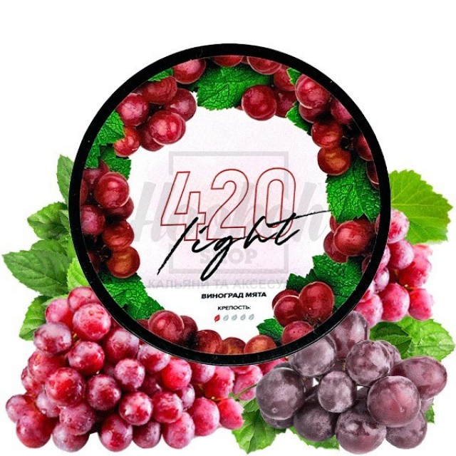 Тютюн 4:20 Light Line Виноград М'ята 100 гр Тютюн 4:20 Light Line Виноград М'ята 100 гр