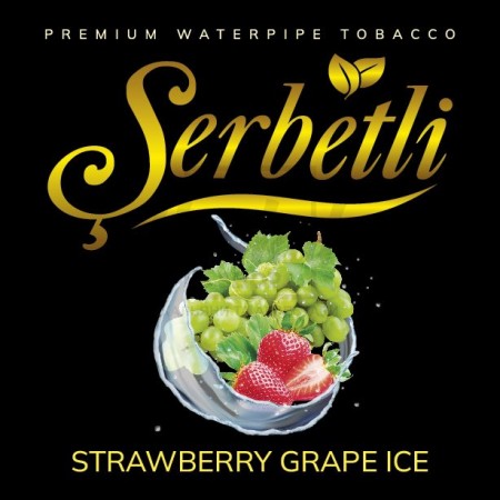 Тютюн Serbetli Strawberry Grape Ice (Полуниця Виноград Лід) 100 гр