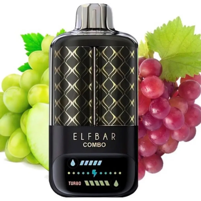 Електронна сигарета Elf Bar Combo 20000 Green & Black Grape (Зелений та Чорний Виноград)