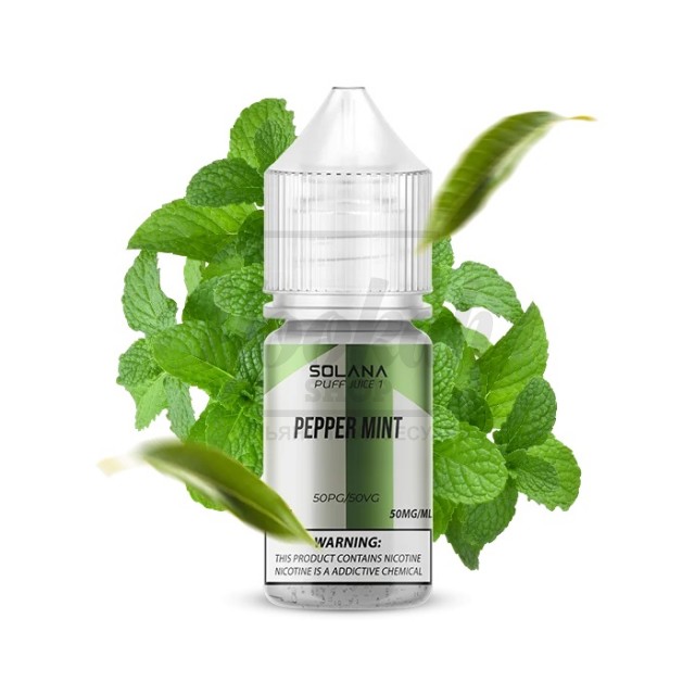 Рідина SOLANA LIQUID 5% 30мл Pepper Mint (м'ята перцева) Рідина SOLANA LIQUID 5% 30мл Pepper Mint (м'ята перцева)