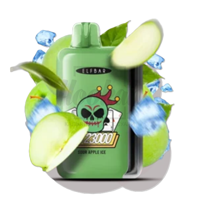 Електронна сигарета Elf Bar GH23000 Sour Apple Ice (Кисле Яблуко Лід)