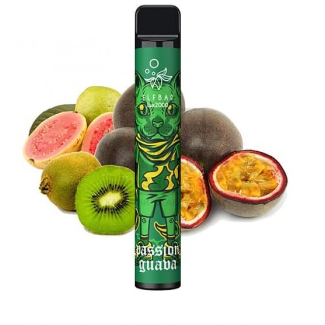 Електронна сигарета Elf Bar 2000 Kiwi Passionfruit Guava (Ківі Маракуя Гуава)