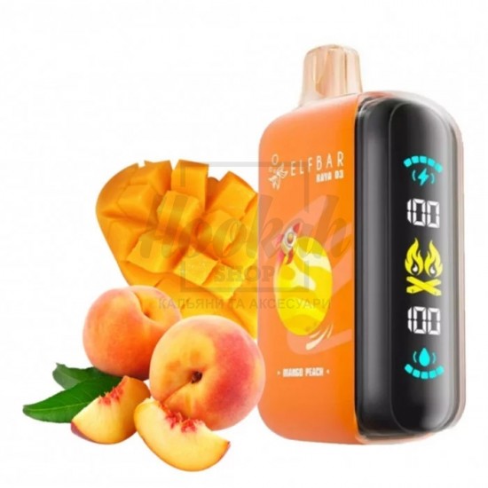 Електронна сигарета Elf Bar RAYA D3 25000 Mango Peach (Манго Персик) Електронна сигарета Elf Bar RAYA D3 25000 Mango Peach (Манго Персик)