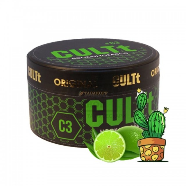 Тютюн CULT C03 Cactus Lime (Кактус Лайм) 100 г Тютюн CULT C03 Cactus Lime (Кактус Лайм) 100 г
