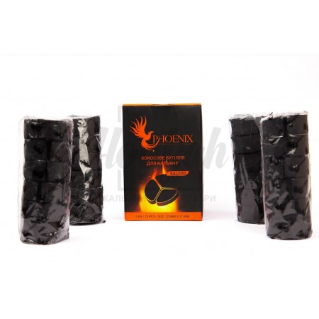 Вугілля кокосове Phoenix (Фенікс) 1 кг під калауд Вугілля кокосове Phoenix (Фенікс) 1 кг під калауд