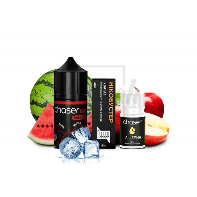 Набор Chaser Mix Айс Арбуз Яблоко (Ісе Watermelon Apple) 30ml/50mg Набор Chaser Mix Айс Арбуз Яблоко (Ісе Watermelon Apple) 30ml/50mg