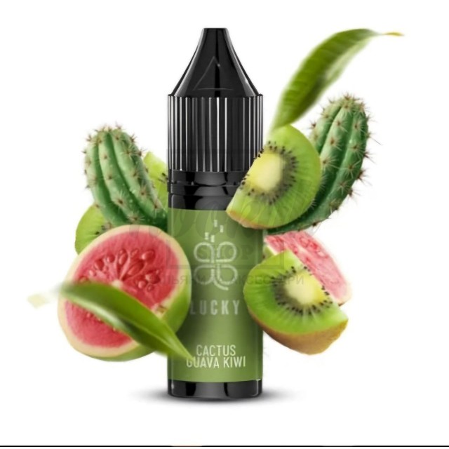 Рідина Lucky Cactus Guava Kiwi (Кактус Гуава Ківі) 15мл 5% Рідина Lucky Cactus Guava Kiwi (Кактус Гуава Ківі) 15мл 5%