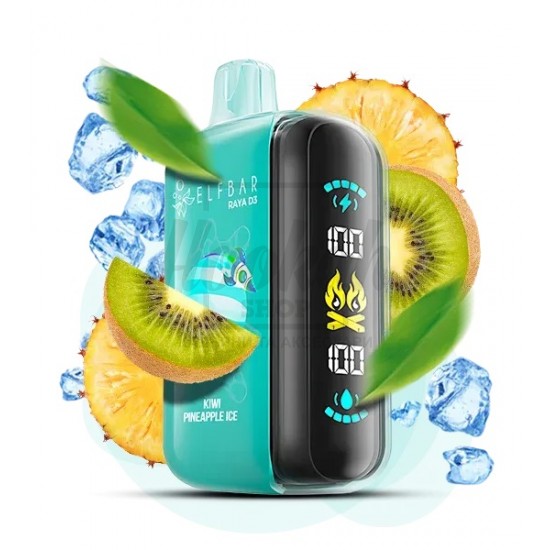 Електронна сигарета Elf Bar RAYA D3 25000 Kiwi Pineapple Ice (Ківі Ананас Льод) Електронна сигарета Elf Bar RAYA D3 25000 Kiwi Pineapple Ice (Ківі Ананас Льод)
