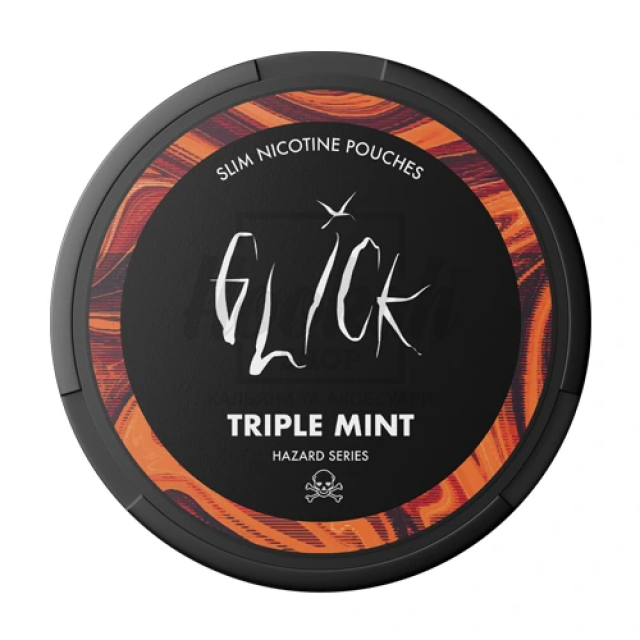 Снюс Glick Hazard Triple Mint 25 mg/pouch 50 mg/g (Потрійна М'ята) Снюс Glick Hazard Triple Mint 25 mg/pouch 50 mg/g (Потрійна М'ята)