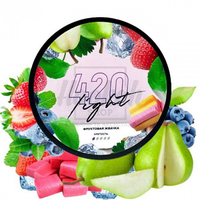 Тютюн 4:20 Light Line Фруктова Жуйка (Груша Полуниця Чорниця Лід) 100 гр Тютюн 4:20 Light Line Фруктова Жуйка (Груша Полуниця Чорниця Лід) 100 гр