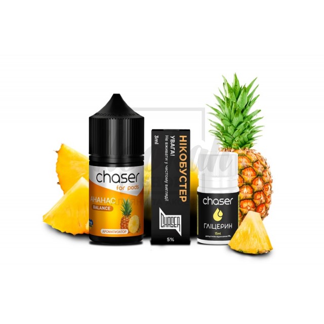 Набор Chaser For Pods Ананас (Pineapple) 30ml/50mg Набор Chaser For Pods Ананас (Pineapple) 30ml/50mg