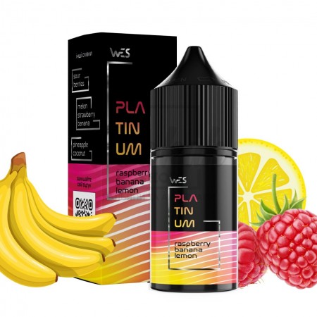 Жидкость Набор WES Platinum Raspberry Banana Lemon (Малина Банан Лимон} 30мл 5%
