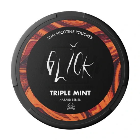 Снюс Glick Hazard Triple Mint 25 mg/pouch 50 mg/g (Тройная Мята)