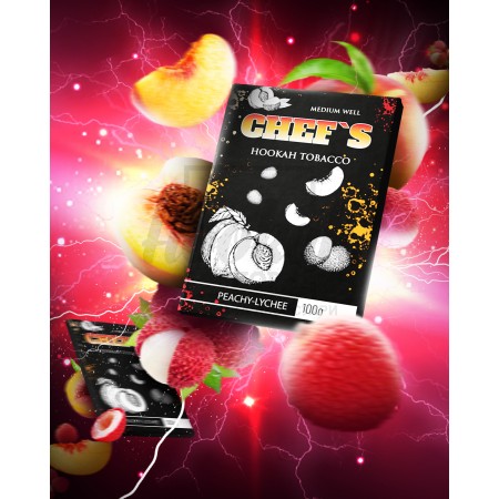 Тютюн Chefs Peachy-Lychee (Персик Лічі) 100 гр