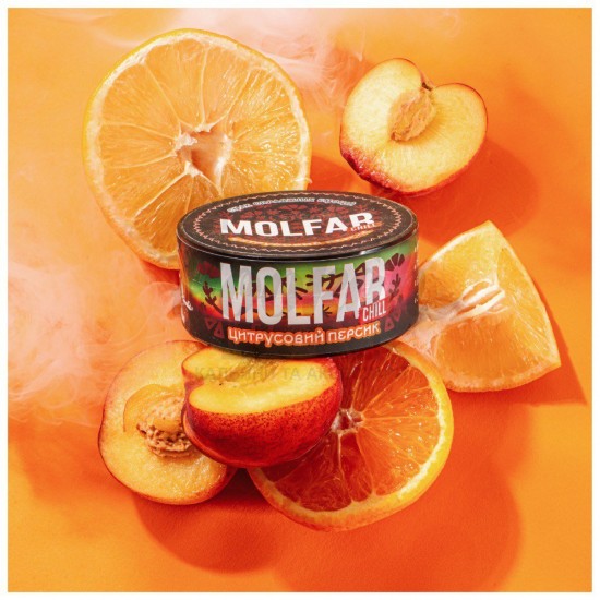 Табак Molfar Chill Line Цитрусовий Персик (Апельсин Персик Бергамот Специи) 100 гр