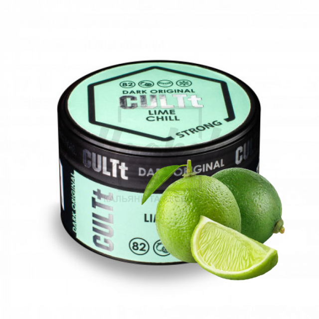 Тютюн CULT Strong DS82 Lime Chill (Прохолодний Лайм) 100 гр Тютюн CULT Strong DS82 Lime Chill (Прохолодний Лайм) 100 гр