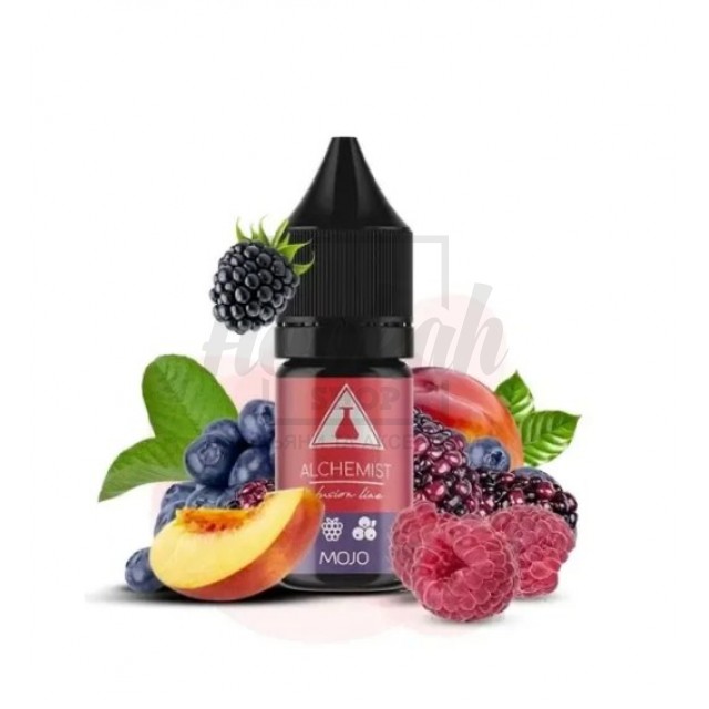 Рідина Alchemist FL Mojo (Малина Чорниця Персик) 10мл 5% Рідина Alchemist FL Mojo (Малина Чорниця Персик) 10мл 5%