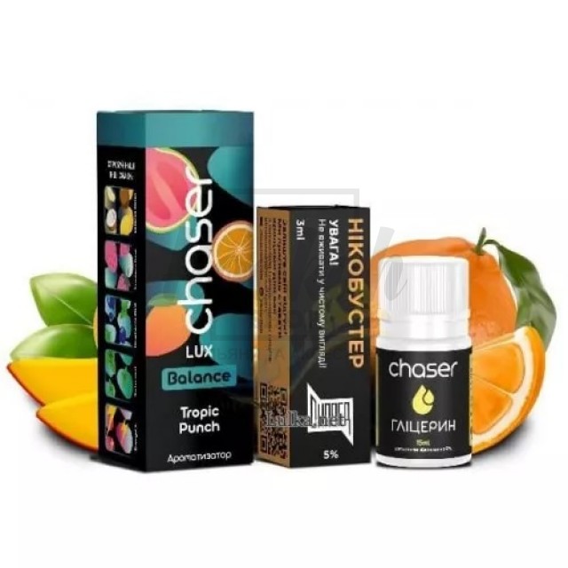 Рідина Набір Chaser Lux Tropic Punch 30мол 5% Рідина Набір Chaser Lux Tropic Punch 30мол 5%