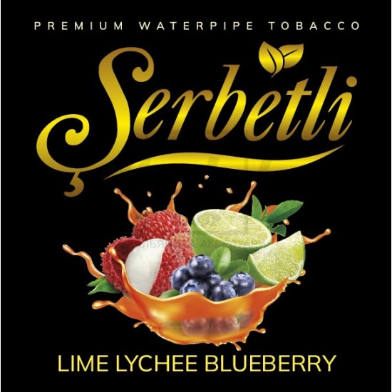 Тютюн Serbetli Lychee Lime Blueberry (Лайм Лічі Чорниця) 100 гр Тютюн Serbetli Lychee Lime Blueberry (Лайм Лічі Чорниця) 100 гр