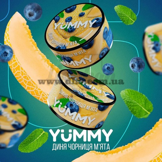 Табак Yummy Melon Blueberry Mint (Дыня Черника Мята) 100Гр