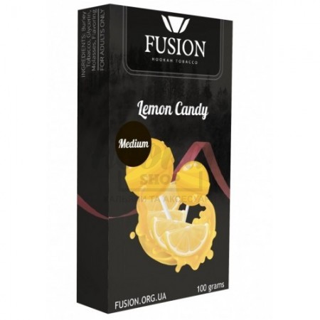 Тютюн Fusion Medium Lemon Candy (Лимонна Цукерка) 100 гр Тютюн Fusion Medium Lemon Candy (Лимонна Цукерка) 100 гр