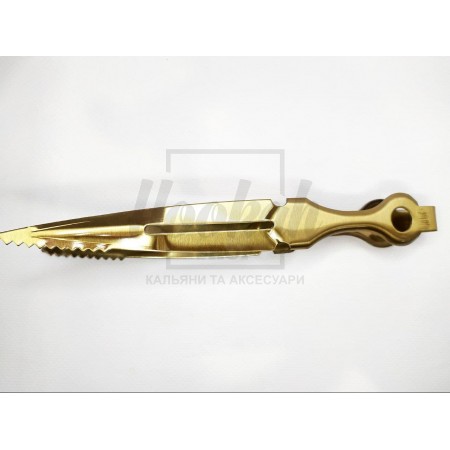 Щипці для кальяну Japona Steel Gold Щипці для кальяну Japona Steel Gold