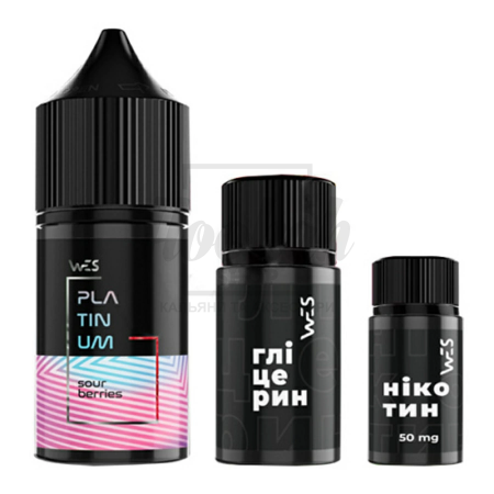 Рідина Набір WES Platinum Sour Berries (Кислі ягоди) 30мл 5% Рідина Набір WES Platinum Sour Berries (Кислі ягоди) 30мл 5%